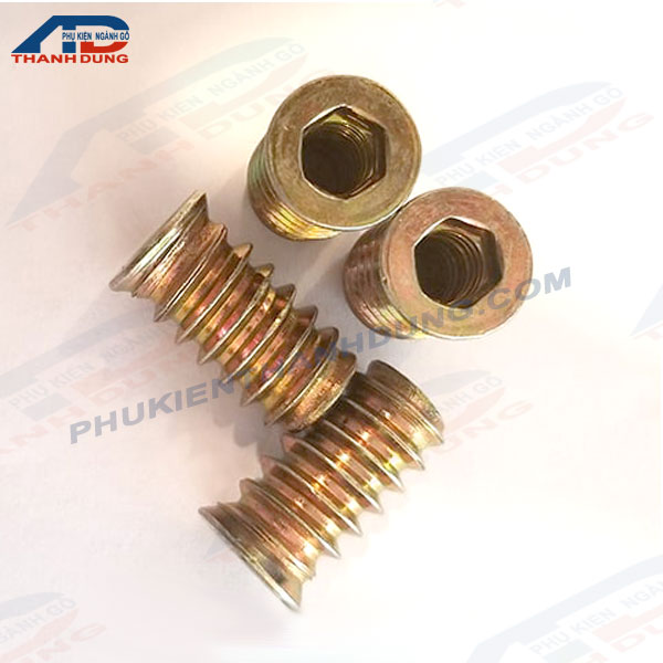 [GÓI 50 CÁI]Sò Cấy Gỗ Có Vành M6x20