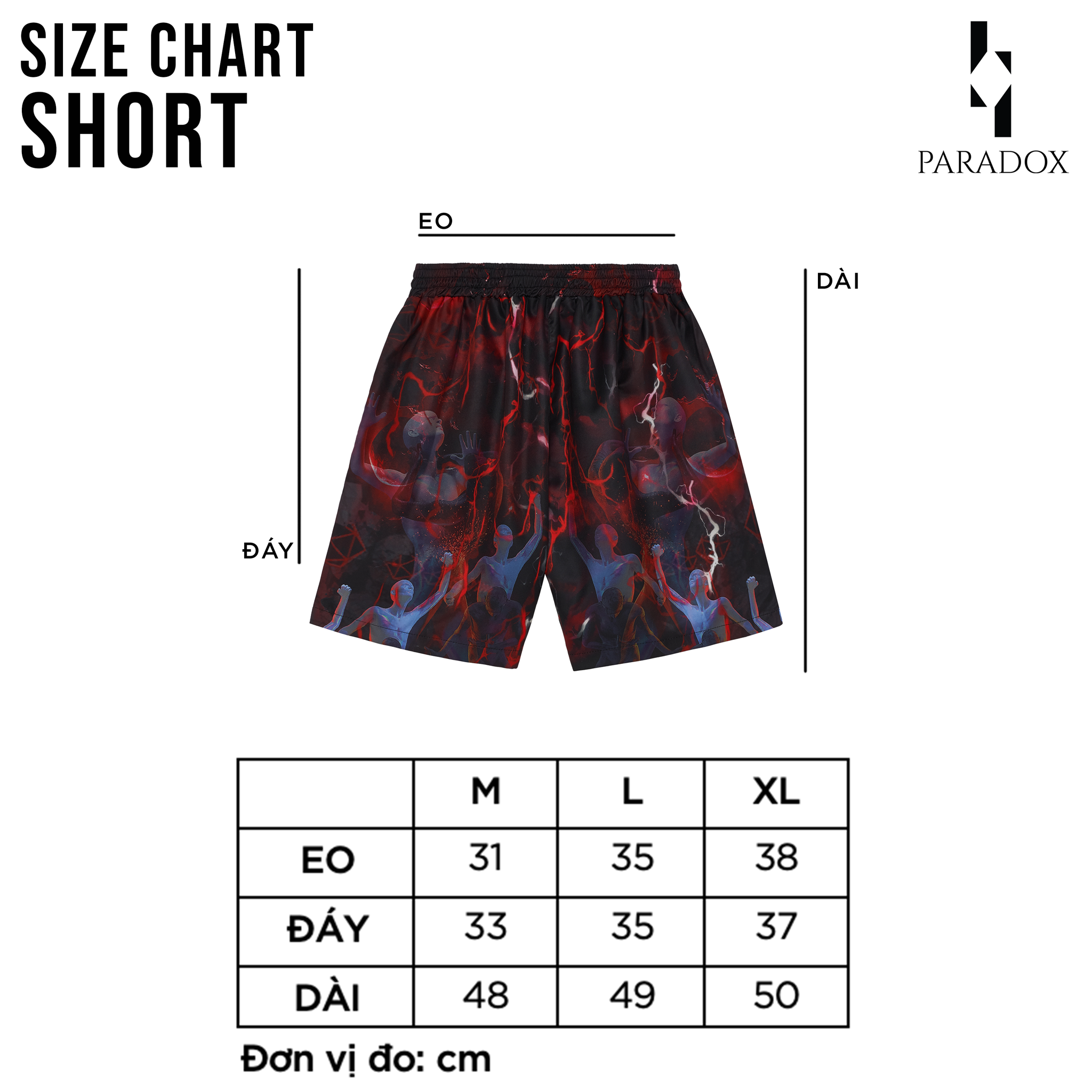 PARADOX Quần short dù NEUROTIC SHORT