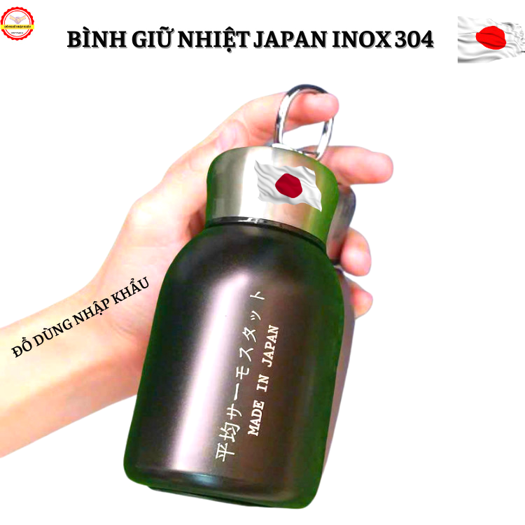 Bình giữ nhiệt INOX 304 cao cấp nhập khẩu từ NHẬT BẢN-Dung tích 300ML