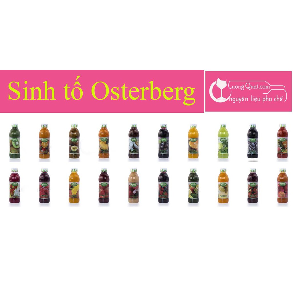 Sinh Tố Osterberg Chai 1L - Sinh Tố Vị Trái Cây Tự Nhiên