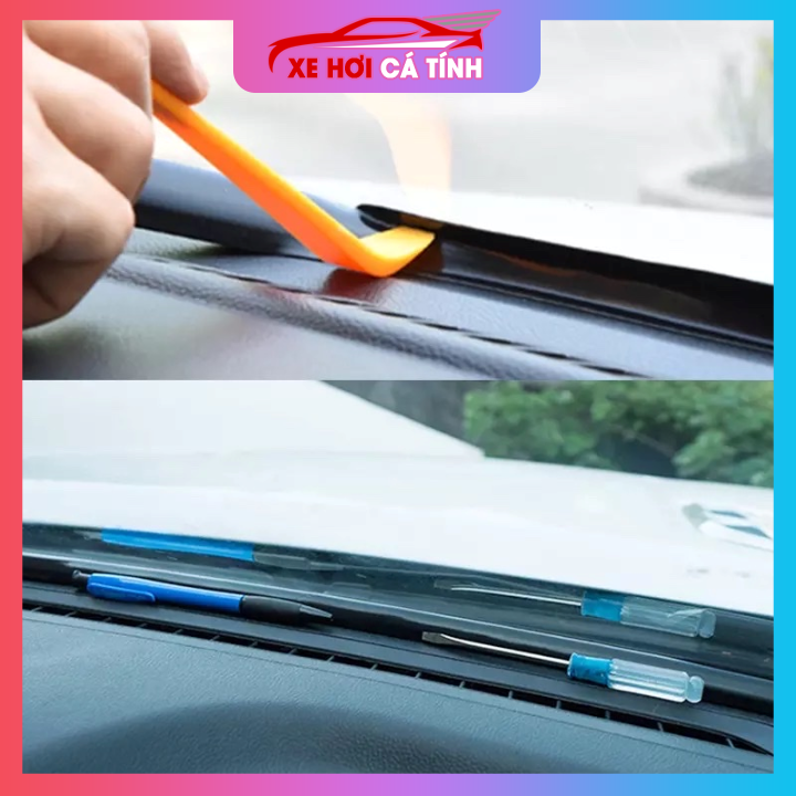 1.5m nẹp chân kính lái ô tô, Gioăng kính lái ô tô chữ T loại tốt chống thoát khí điều hòa ua kính lái