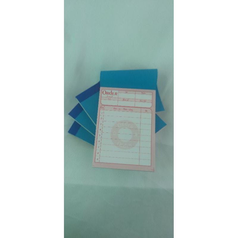 Combo 10 quyển Oder 1 liên (7*10) có in nội dung