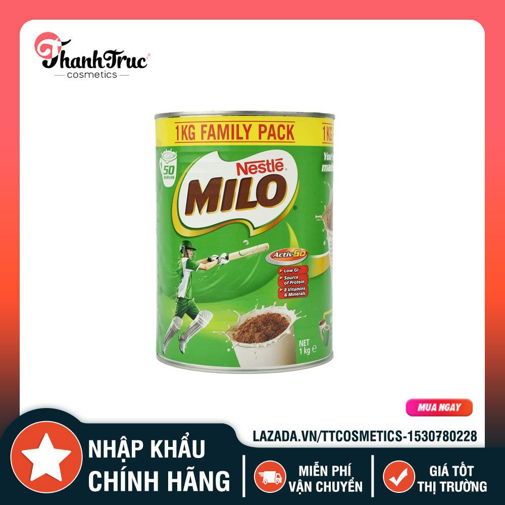 [HCM]SỮA BỘT NESTLE MILO 1KG VALUE PACK ÚC 1KG - date 2023