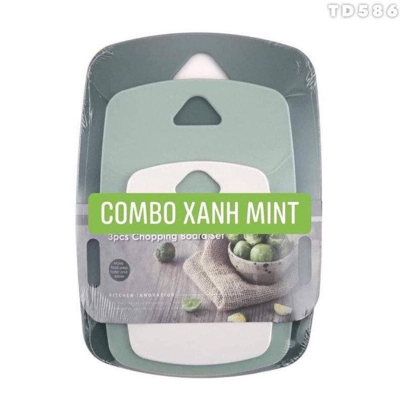 Thớt nhựa kháng khuẩn SET 3 món