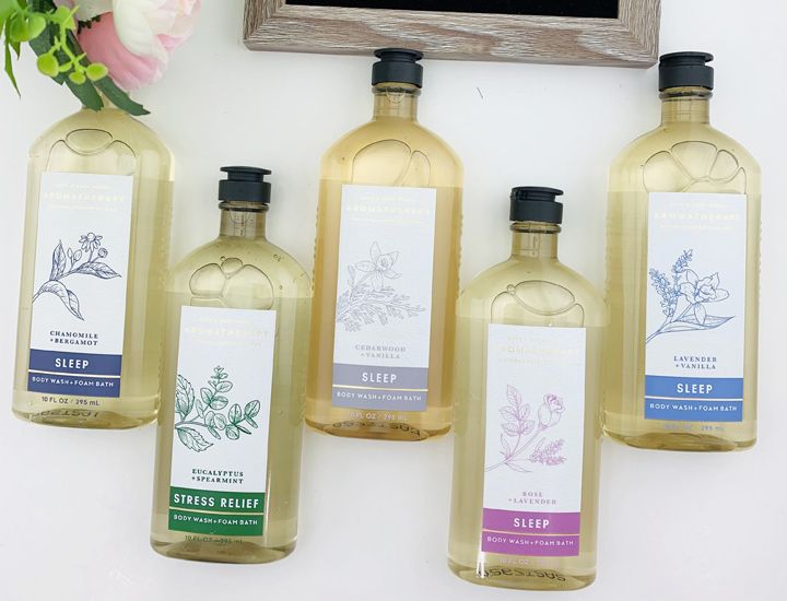 Tắm thư giãn Sleep Lavender + Vanilla - Bath & Body Works Aromatherapy (295ml)