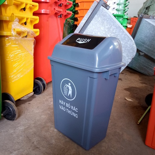 Thùng rác nhựa 60 lít nắp lật