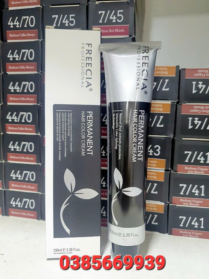 Nhuộm phủ bạc nâu đỏ ánh tím cao cấp freecia không khô tóc 100ml tặng oxy