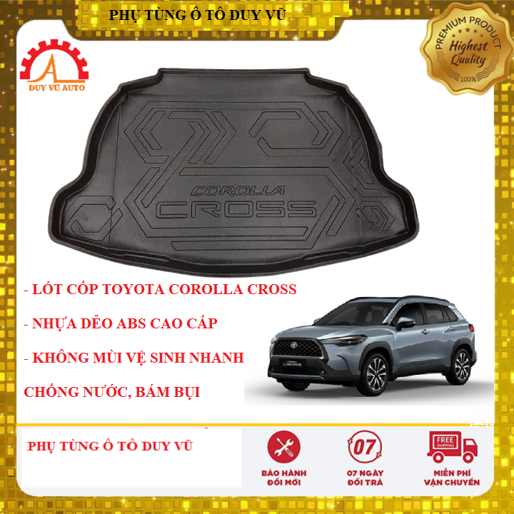 Lót cốp nhựa dẻo toyota corolla cross hàng cao cấp