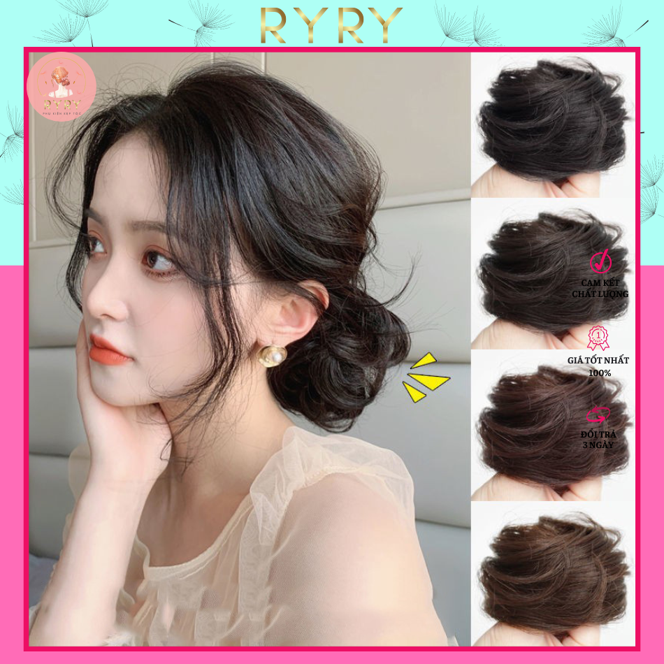 Búi Tóc Giả Tròn Thời Trang Cho Nữ