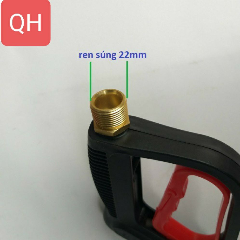 Súng rửa xe áp lực cao ren ngoài 22mm