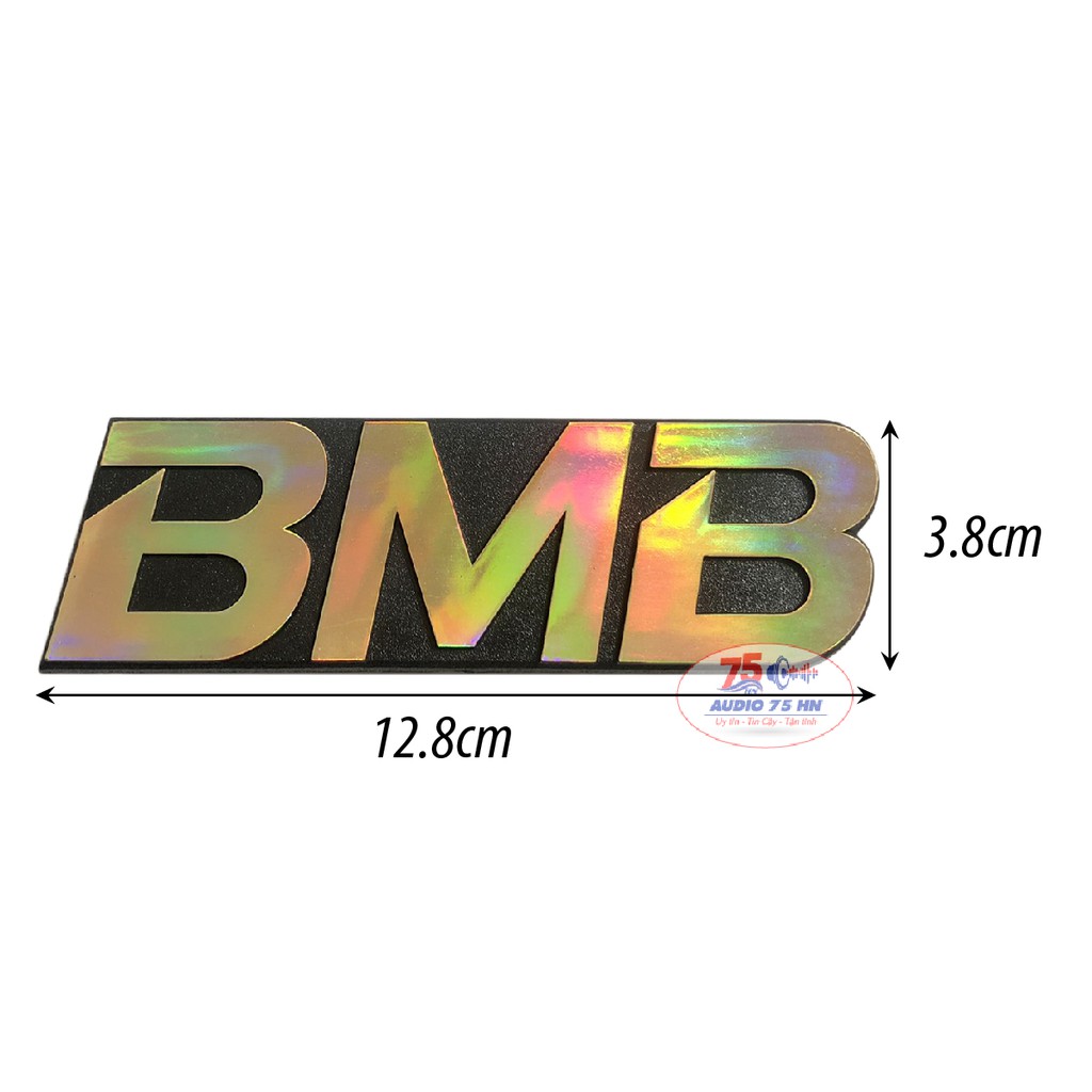02 cái tem dán thùng loa BMB 7 màu; Tem Tannoy