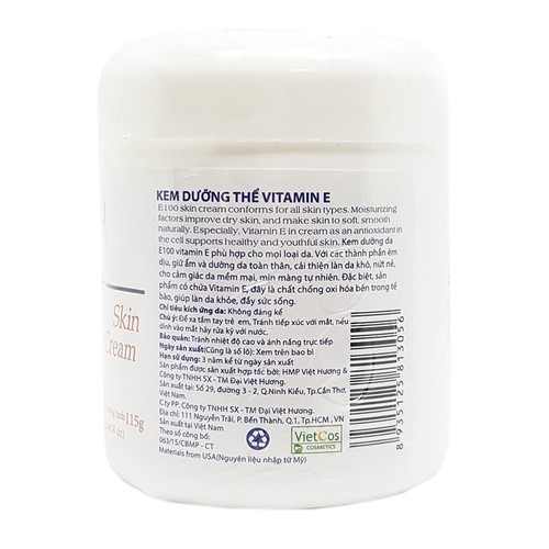 Kem Dưỡng Thể Vitamin E E100 115G