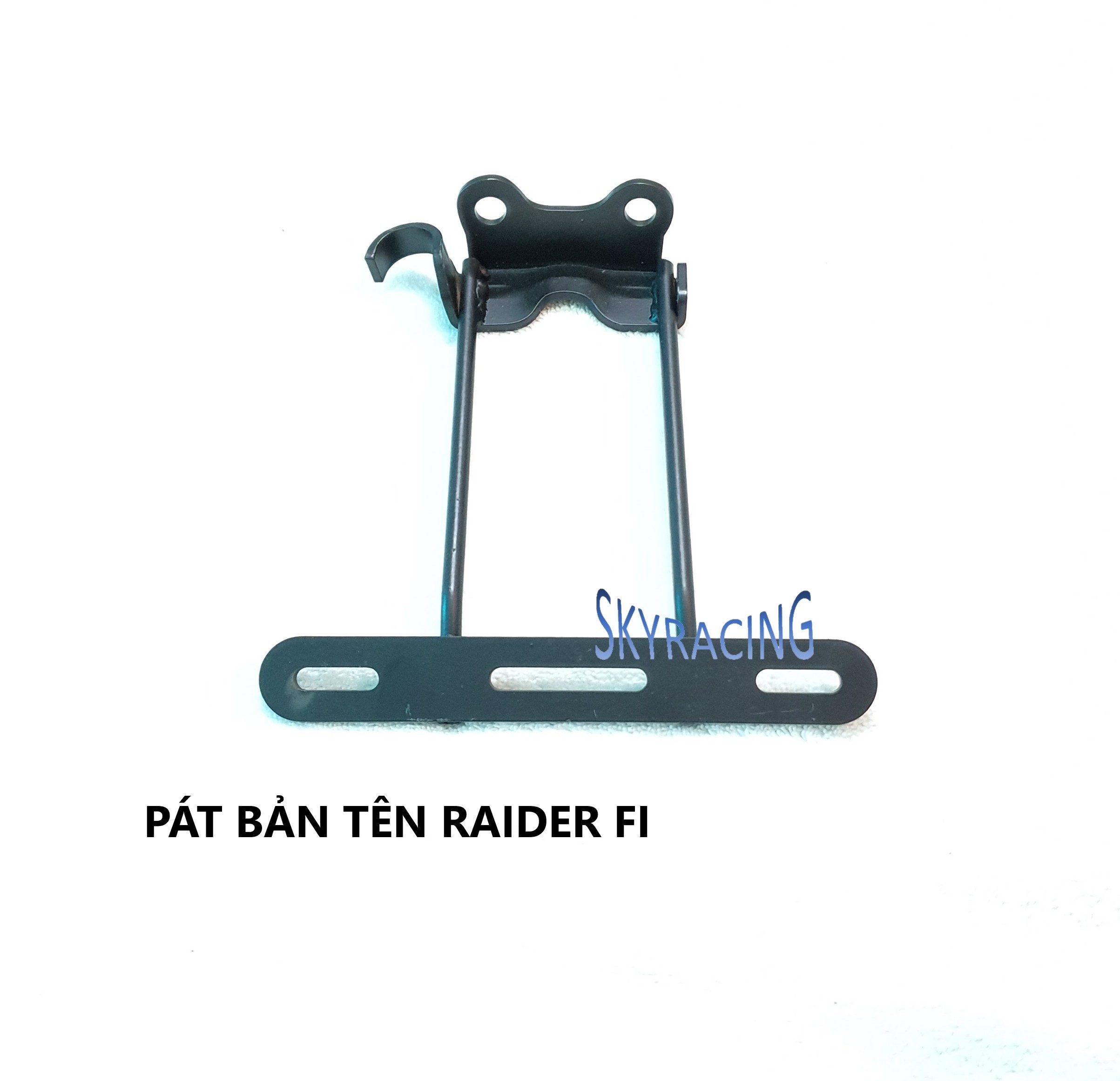 Pát sắt gắn bản tên cho xe Raider Fi, Satria