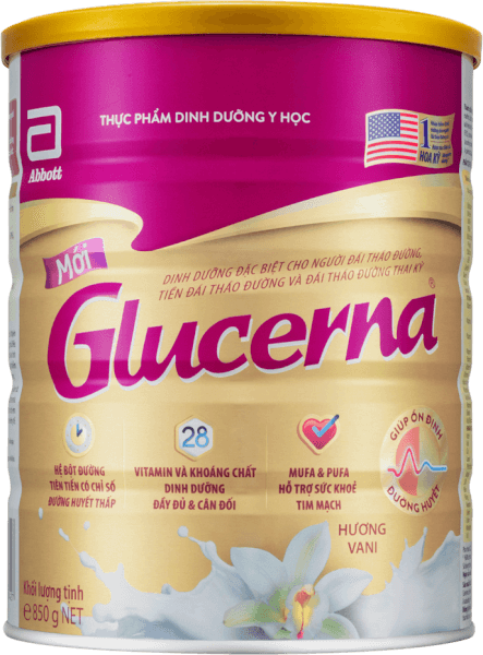 Combo 4 lon Glucerna Vani 850gr
