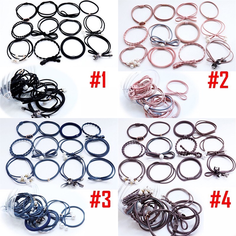 SET HỘP 12 THUN BUỘC TÓC