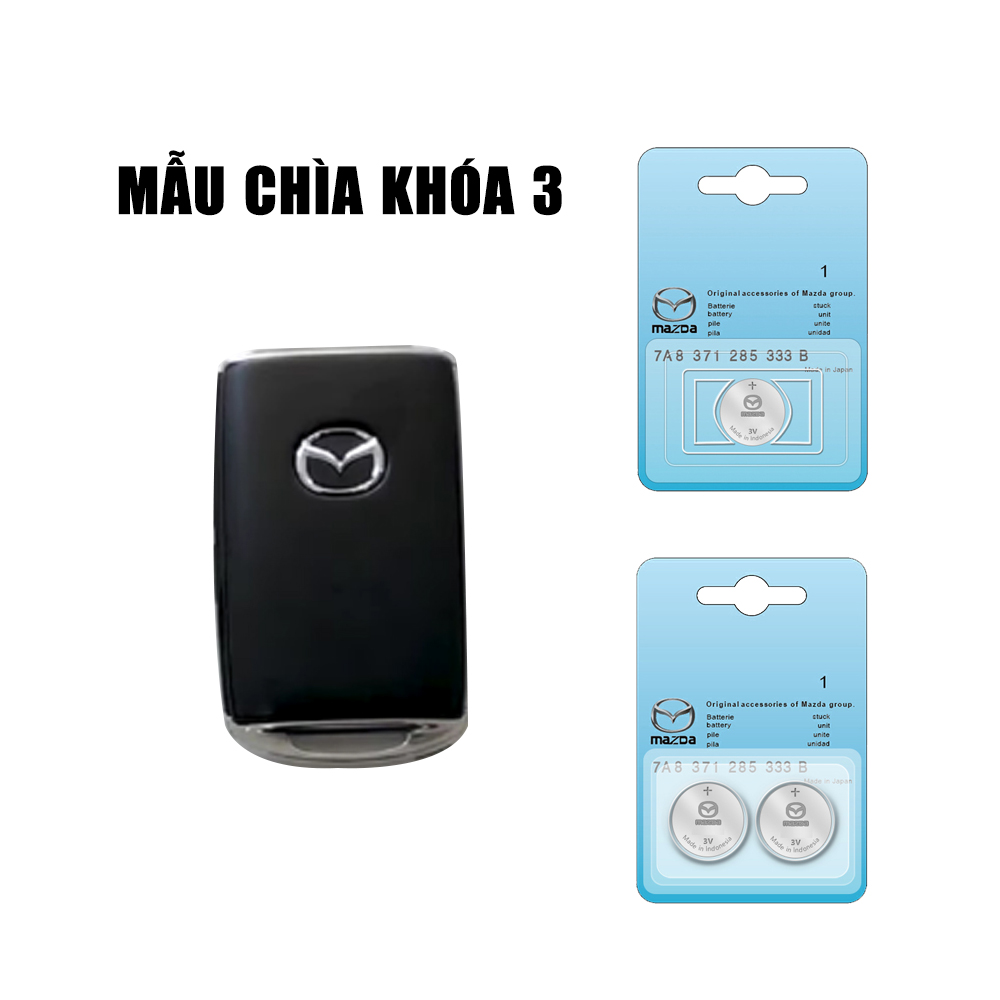 Pin chìa khóa ô tô Mazda 3 chính hãng Mazda sản xuất tại Indonesia 3V Panasonic