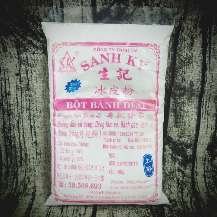 Bột bánh dẻo đặc biệt sanh ký 500gr