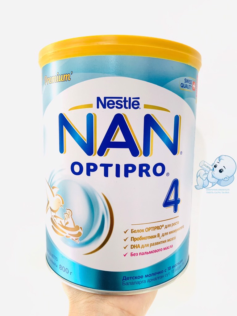 Sữa Nan Nga đủ số 1,2,3,4 800g mẫu mới