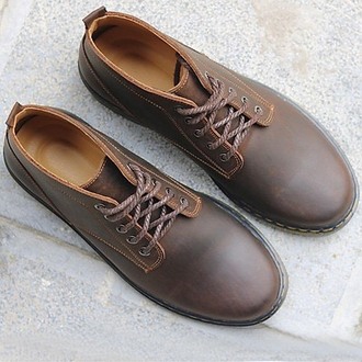 Giày Boots Nam Cổ Lửng Da bò  CC-02