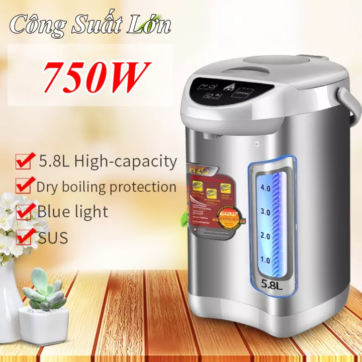 Bình thủy điện, phích đun nước nóng, bình thủy đun nước, bình thủy điện 5 lít, bình thủy điện đun nước nóng 5.8l electric pot / kaw / bosingwa - phích