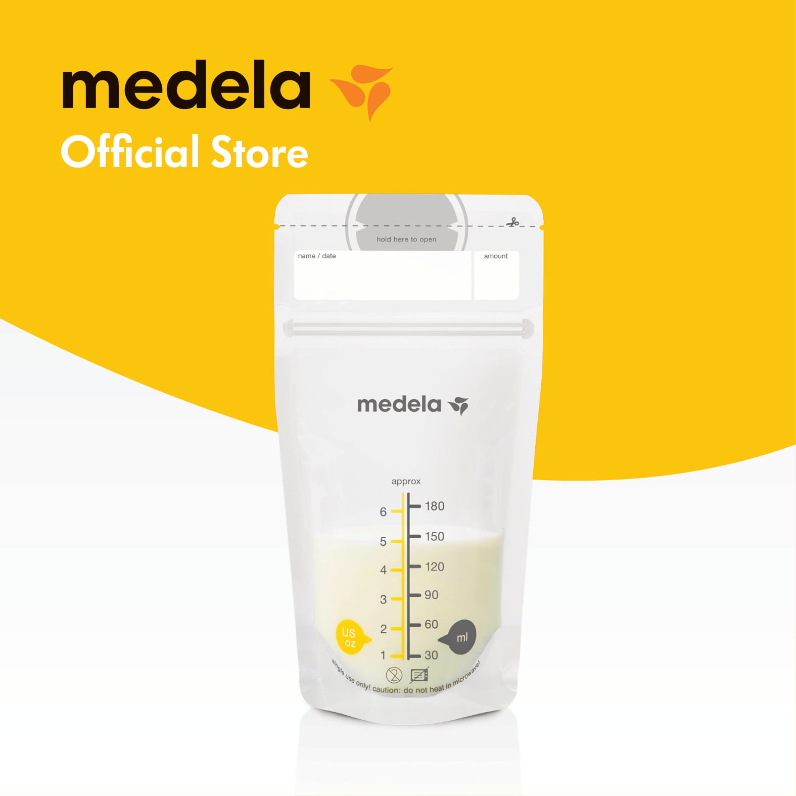 Túi trữ sữa Hộp túi trữ sữa Medelax 25 pcs - Leakproof Lays Flat or Self
