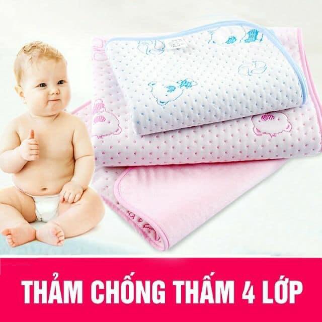 Tấm lót chống thấm 4 lớp cho bé