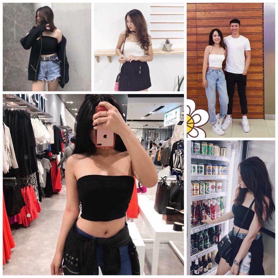 Áo ống croptop thun gân sexy 11221