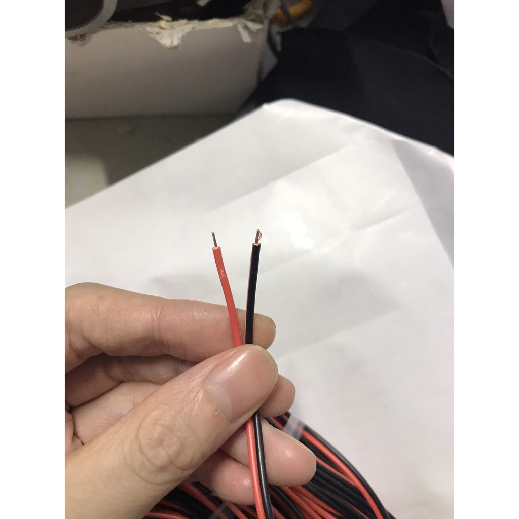 Red and Black Wire 26-24-22Awg, Soup Wire - 100 Meters