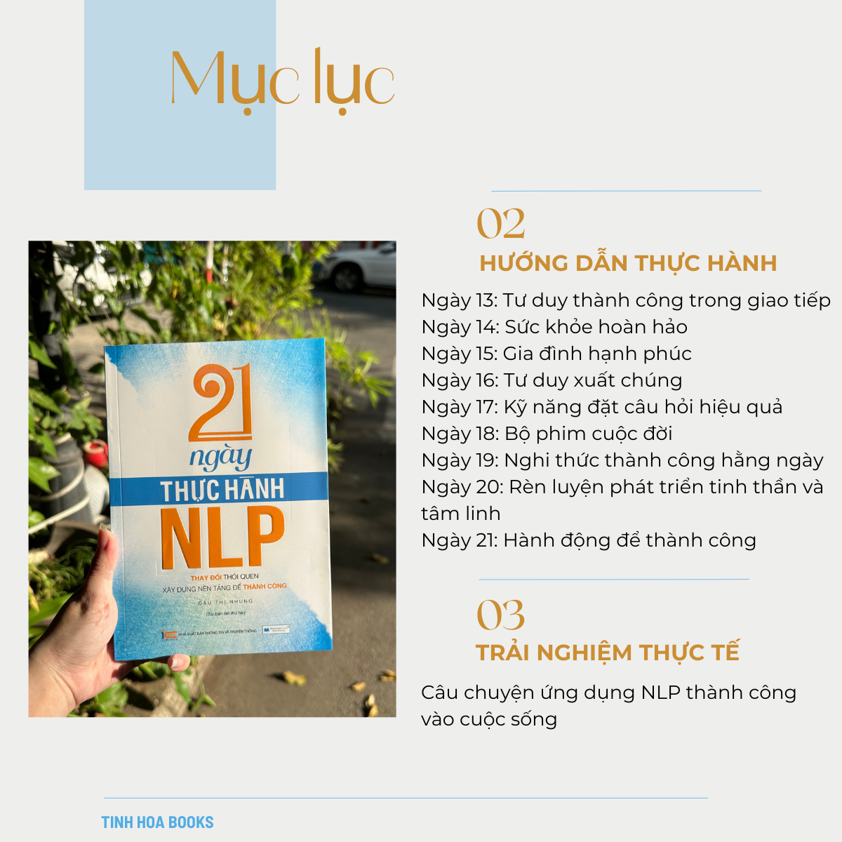 Sách 21 Ngày thực hành NLP (TB) Thay đổi thói quen xây dựng nền tảng thành công TINHHOABOOKS