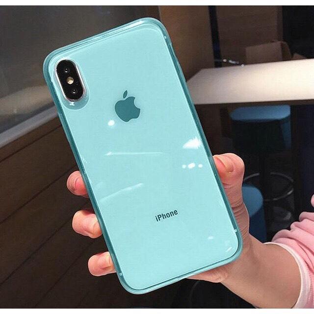 Ốp Lưng Màu Pastel Trong Suốt Cao Cấp - ỐP DẺO IPHONE