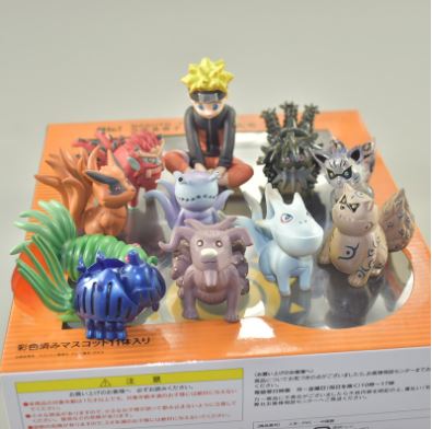 Set Naruto và 9 vĩ thú (size lớn) - Naruto and 9 Tailed Beasts (Big Size)