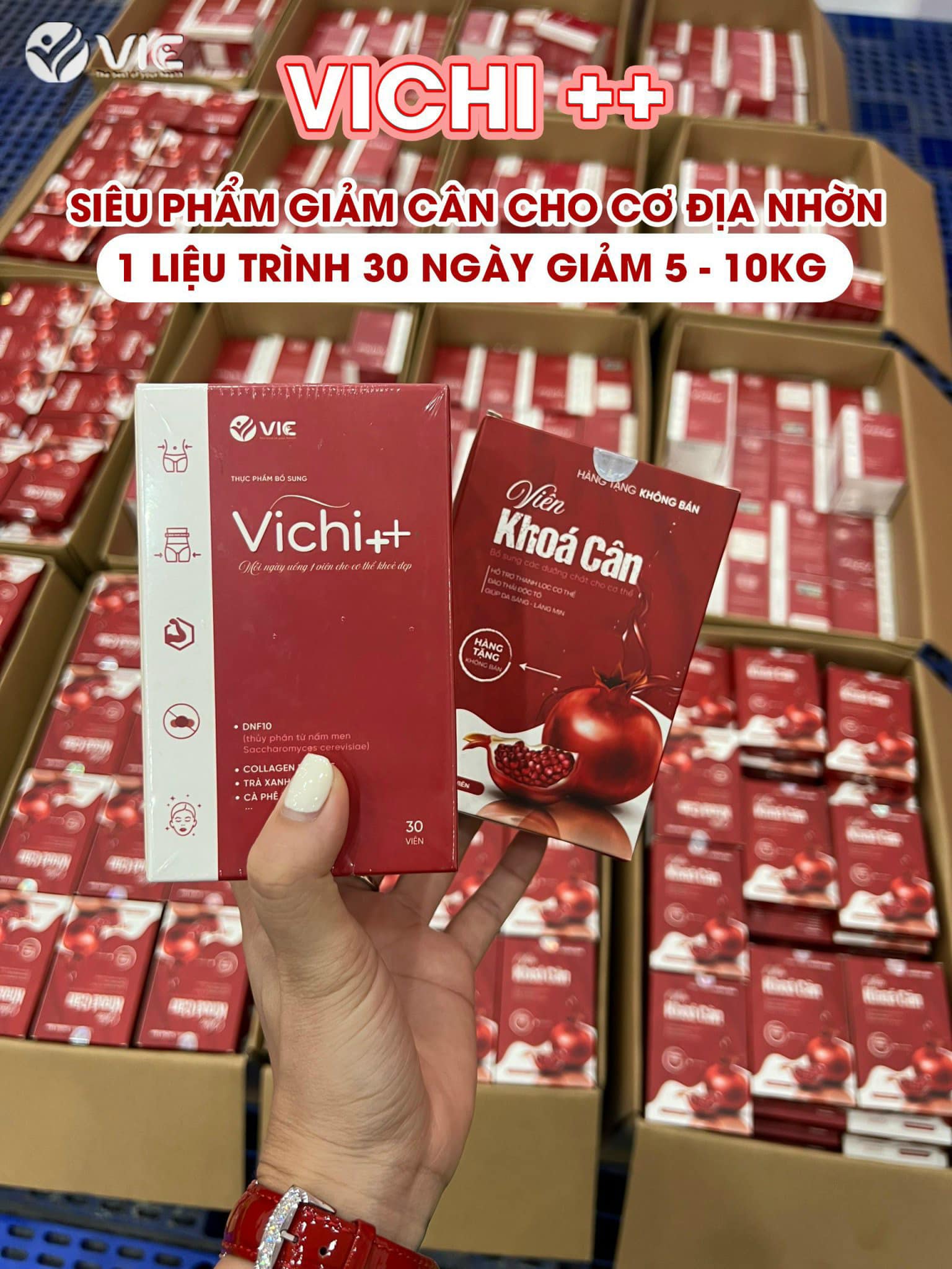 VICHI++ tặng kèm khóa cân - chuyên dành cho cơ địa lờn giảm cân
