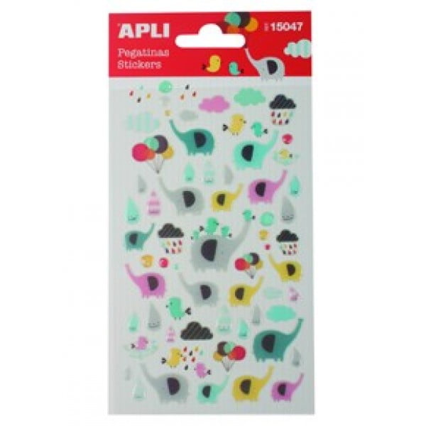 Sticker hình con voi - apli 15047