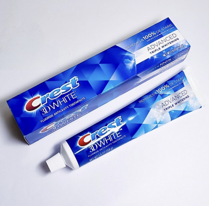 Kem đánh răng Crest 3D White Advanced Whitening- 158g Hàng Mỹ