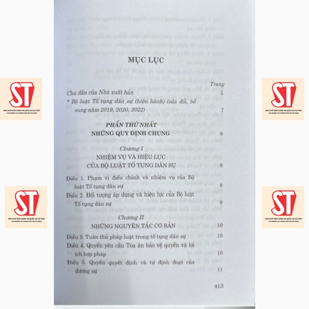 [Sách] BỘ LUẬT TỐ TỤNG DÂN SỰ ( SỬA ĐỔI, BỔ SUNG NĂM 2019, 2020,2022)