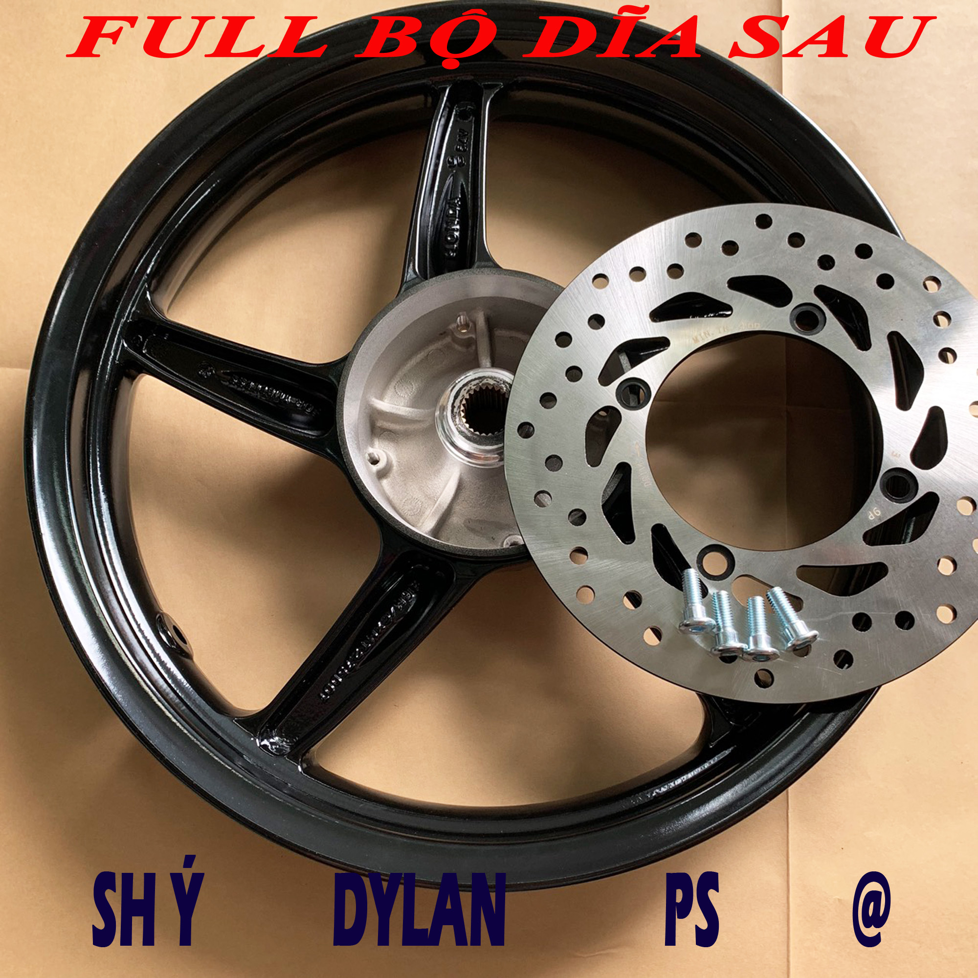 [Trả góp 0%]Full bộ thắng dĩa sau cho SH Ý Dylan PS A Còng