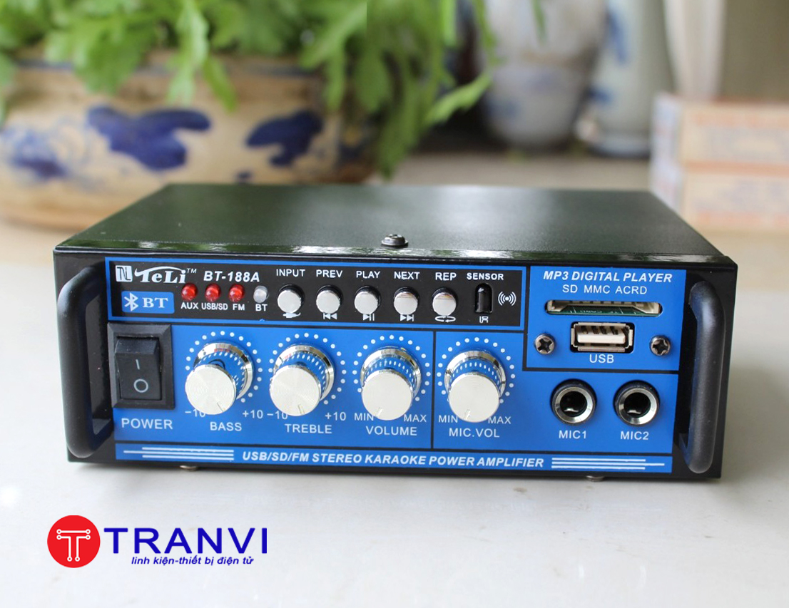 Ampli Mini Karaoke Bluetooth BT-188A
