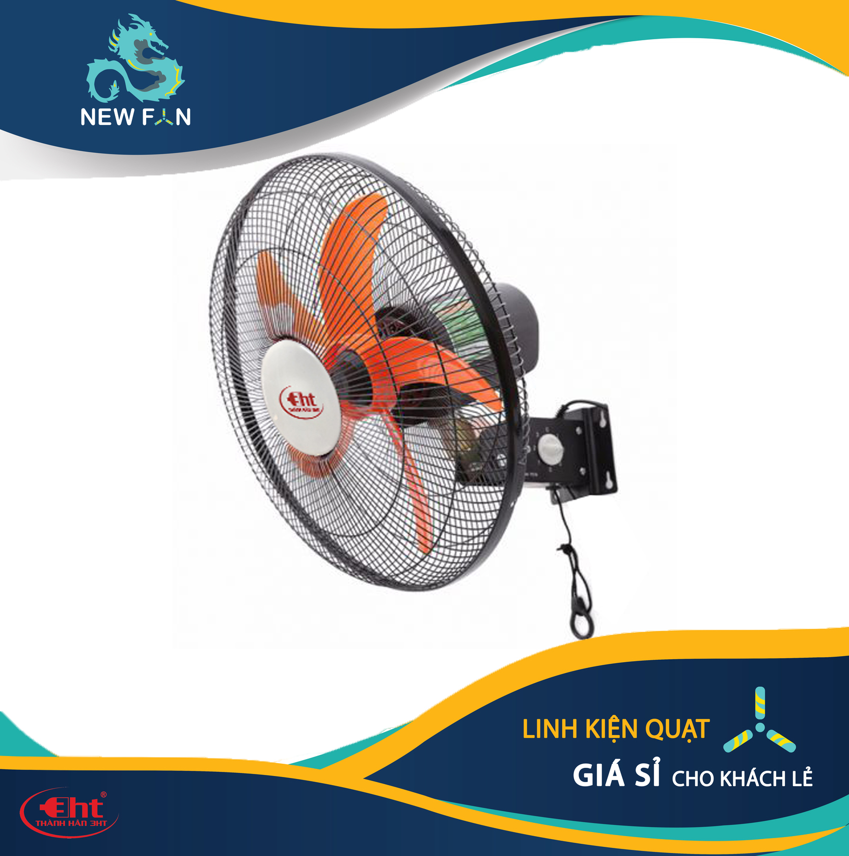 QUẠT TREO TƯỜNG THÂN SẮT