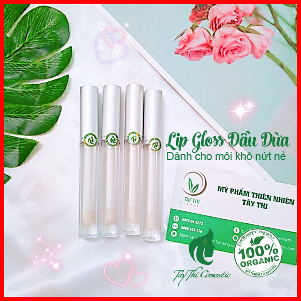 [HCM]Lip Gloss Dầu Dừa Dưỡng Môi