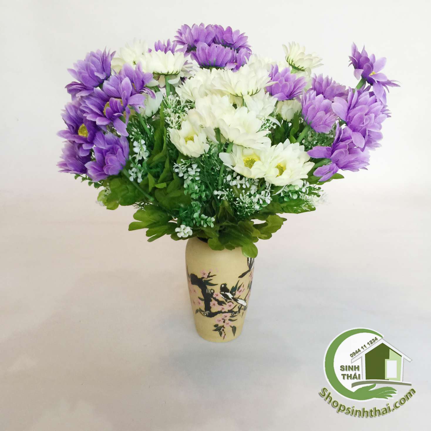 [HCM]Bụi hoa cúc thạch thảo - bụi cao 38cm - chọn màu