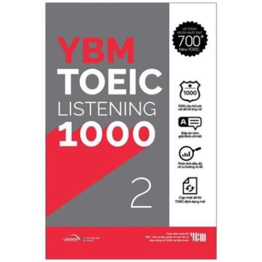Sách - Ybm Actual Toeic Tests Lc 1000 - Vol 2 [Alphabooks]