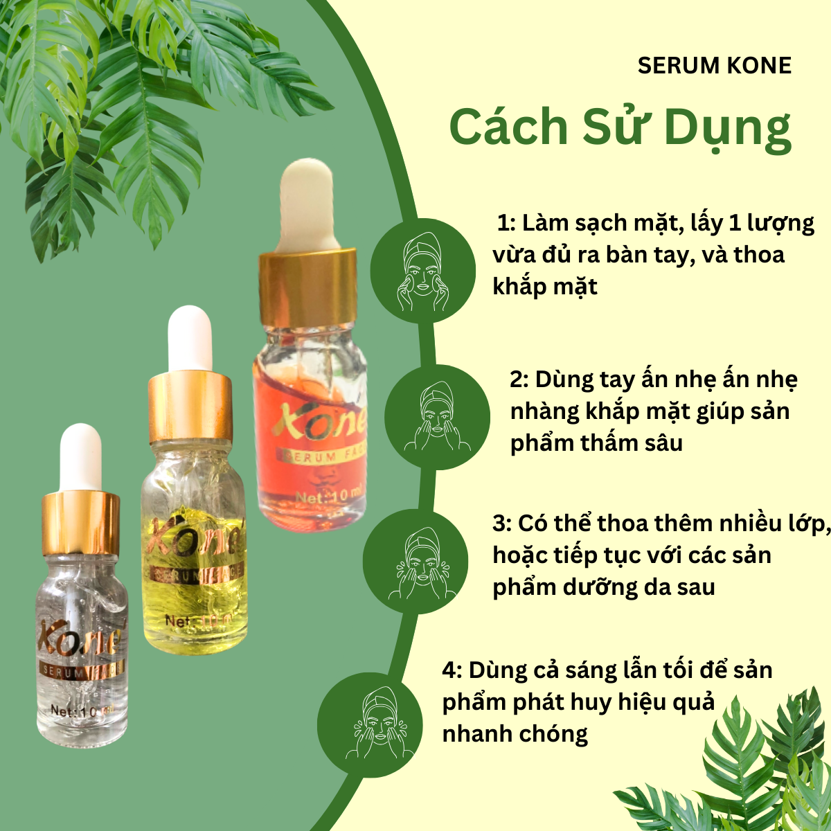 Serum dưỡng trắng da đa năng Kon.e Thái Lan, (10ml)