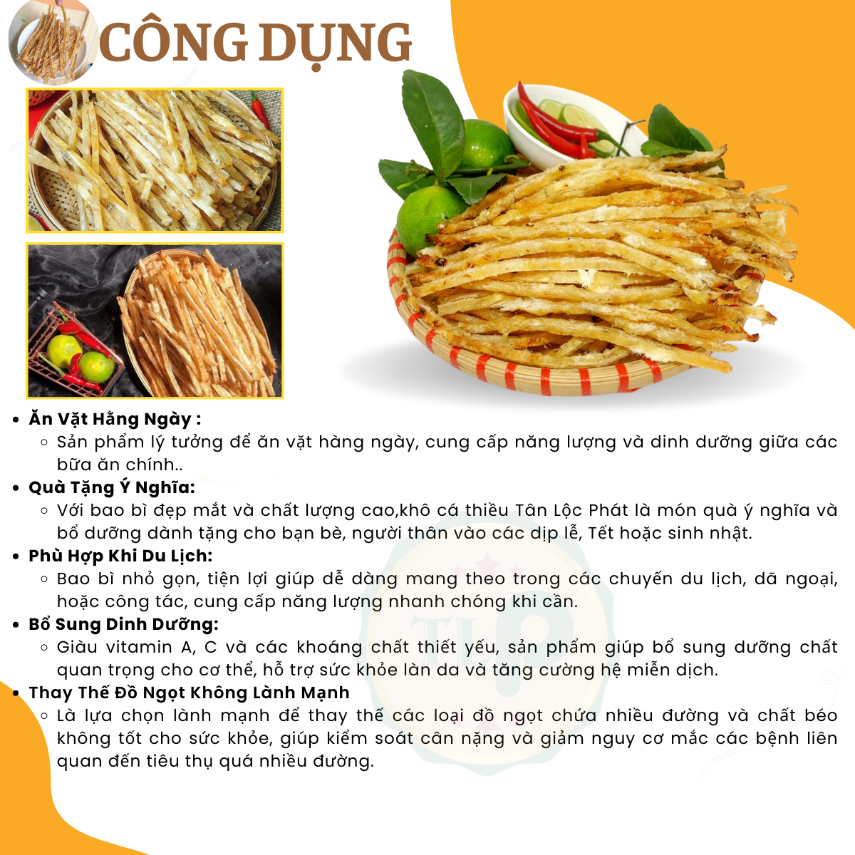 Dried Fish Thien Que Tan Loc Phat Hu 200g