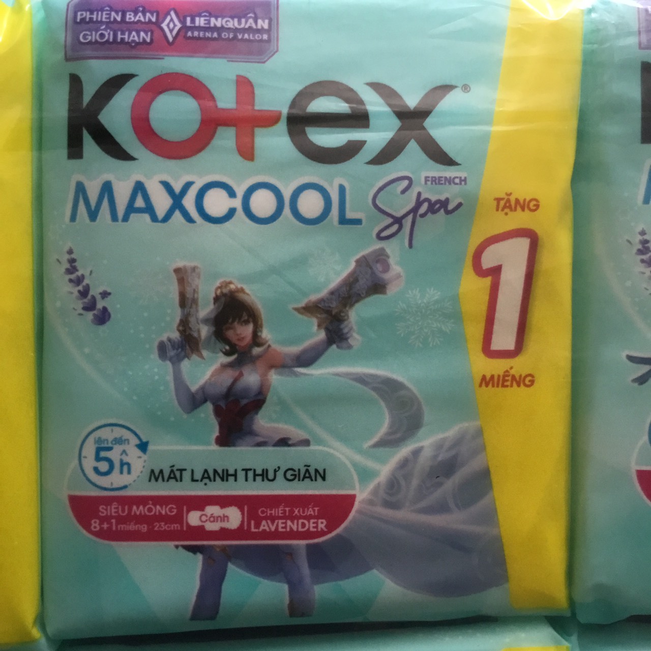(8+4 Miếng/Gói) 23cm - Combo 8 Gói BVS Kotex MaxCool Dịu Mát spa 23cm (8 miếng/gói) - HSD luôn mới