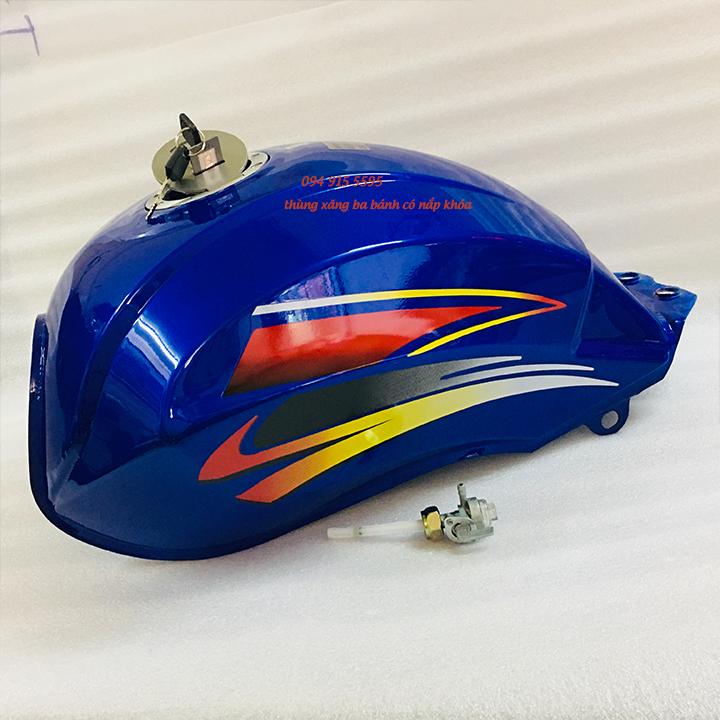 [HCM]thùng xăng  ba bánh kiểu mới nắp âm khóa xăng|phụ tùng xe