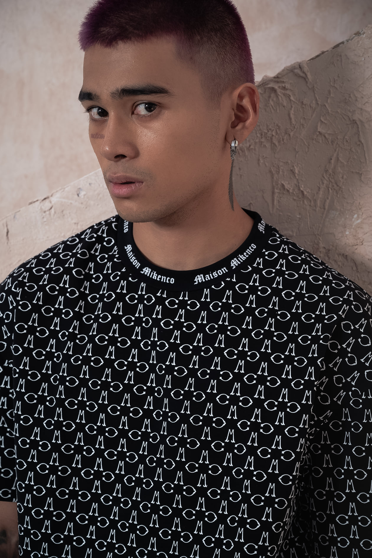 Áo phông nam MIKENCO Monogram tshirt