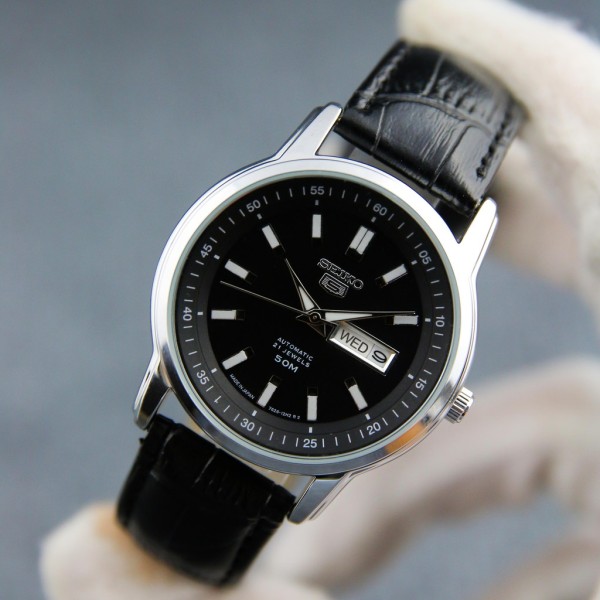 Đồng hồ nam dây da SE3235 mặt kính chống nước chống xước thiết kế lịch lãm 2 màu sang trọng