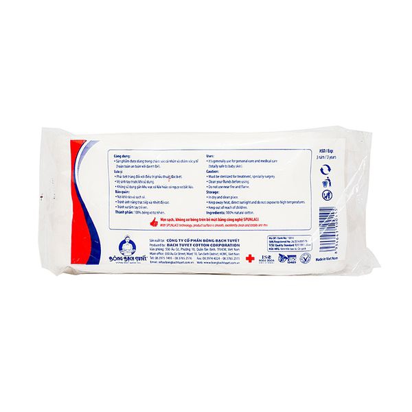 Bông Gòn Y Tế Bạch Tuyết - Gói 45G
