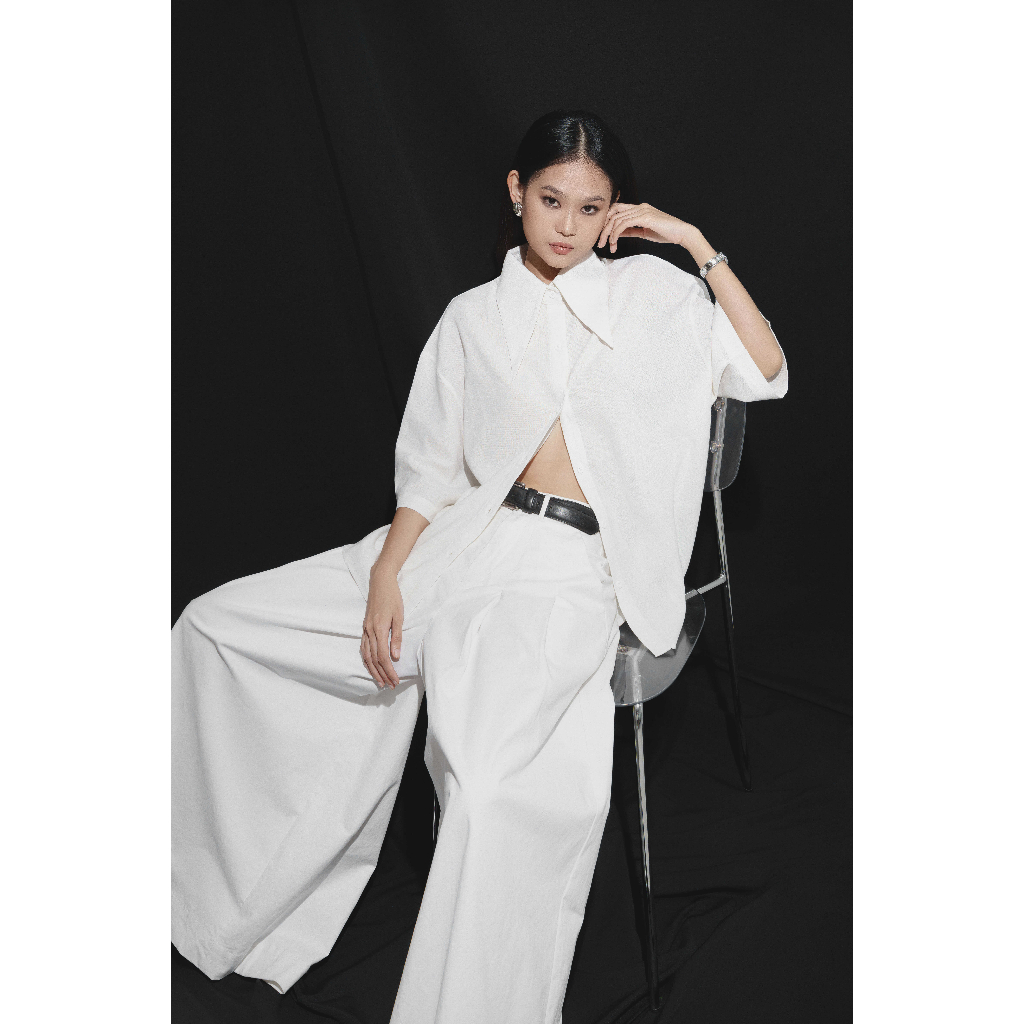 HIGHCHIC - LINEN SHIRT - Áo sơ mi linen phong cách basic