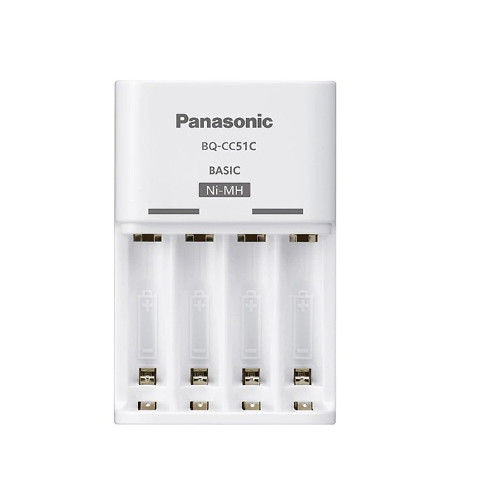 Box sạc Eneloop BQ-CC51C Basic dành cho pin AA/AAA (Trắng) Nhất Tín Computer